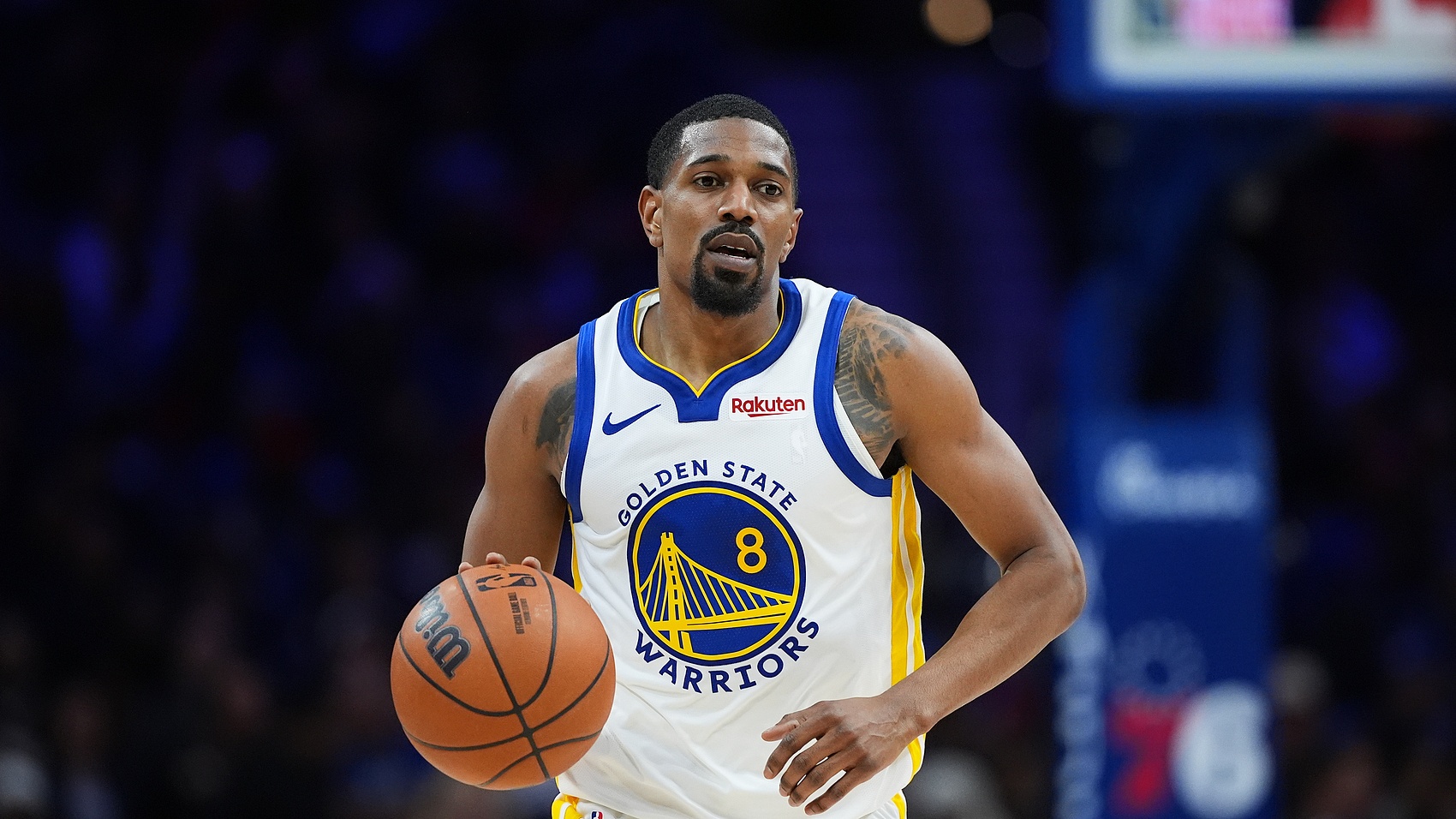 海星体育-穷追猛打！梅尔顿突破拉杆上篮得手 帮助勇士领先开拓者20分